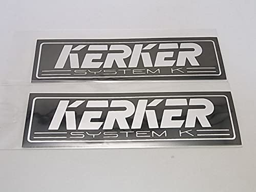 Amazon.co.jp: 2枚セットKERKERステッカー 横13.3cm 縦3.9cm マフラー